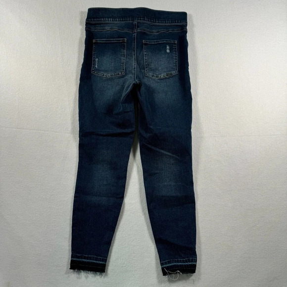 Spanx Skinny Pull On Jean Leggings Womens Size Medium Blue Mid Rise Stretch - Picture 4 of 12